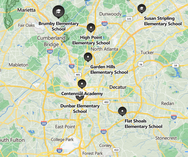 PL schools Map